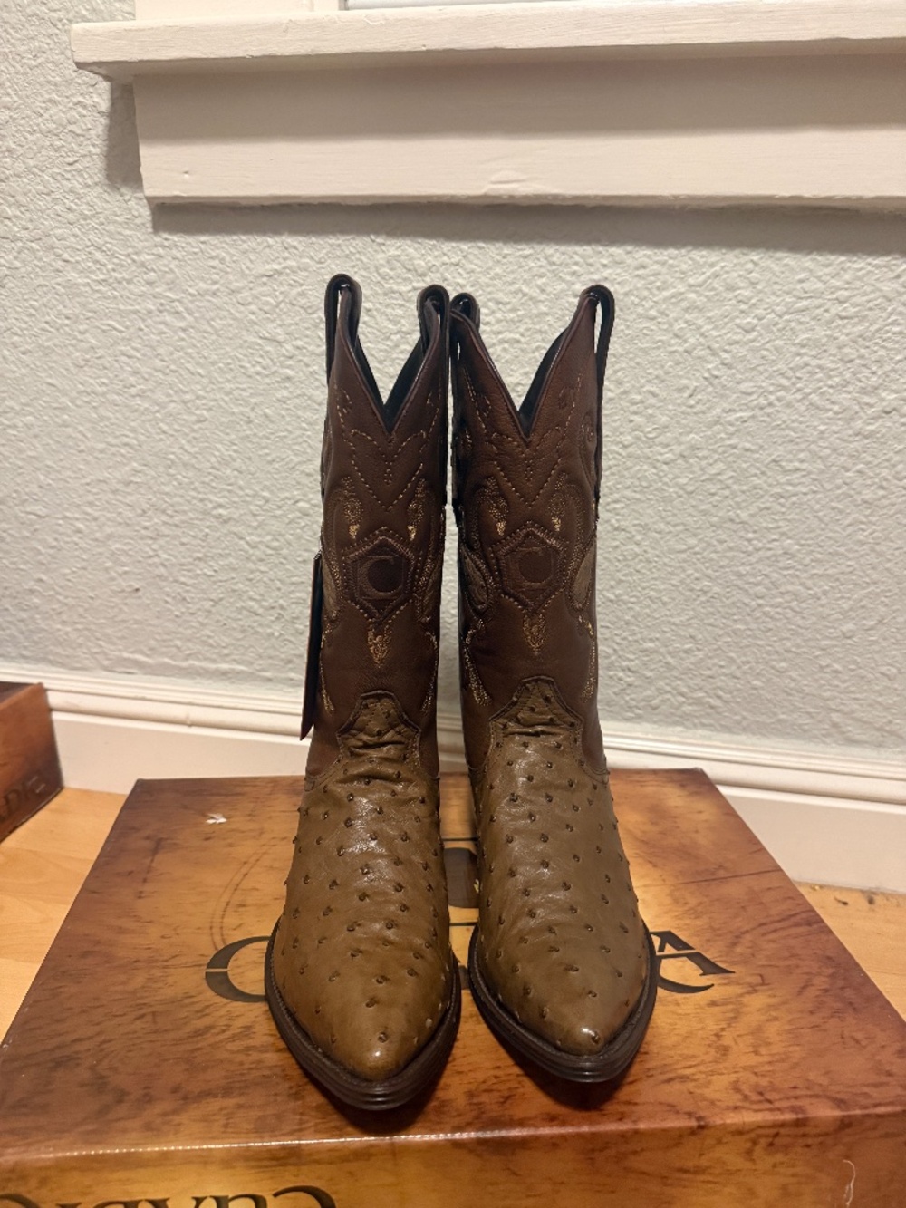 Cuadra Men's Full quill ostrich Boots